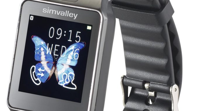 PX-4057_1_simvalley_MOBILE_Handy-Uhr-Smartwatch_mit_Kamera_Bluetooth_4.0_iOS_und_Android